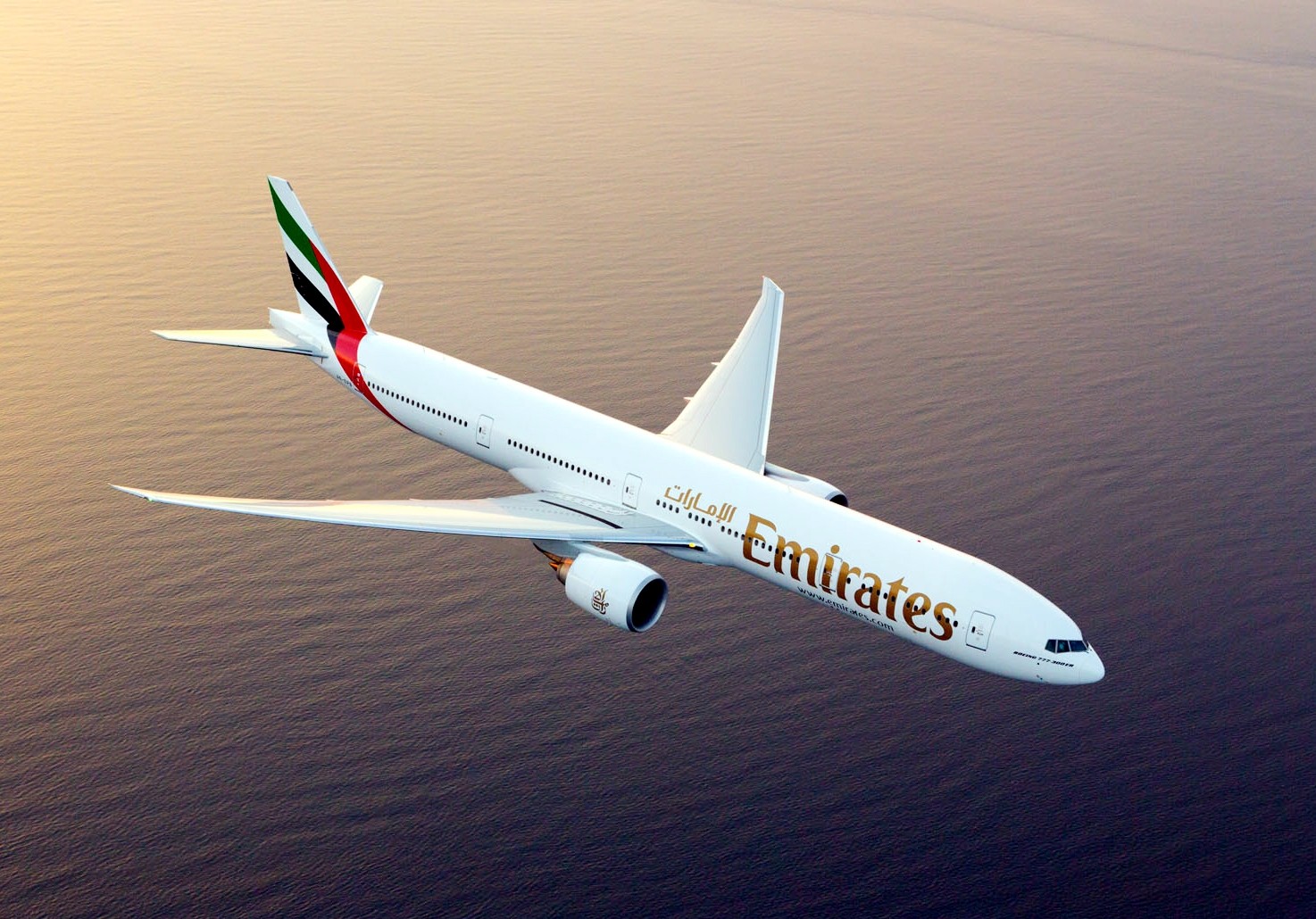 Emirates Boeing 777-300ER Sea