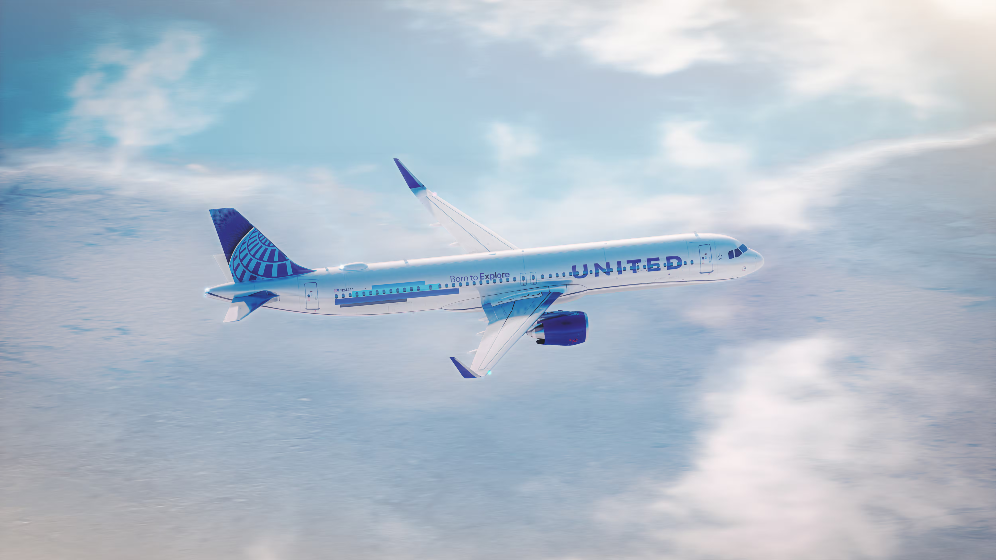 United A321 XLR Born to explore