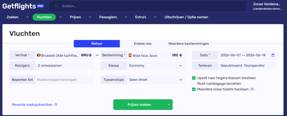multiticket search IBZ