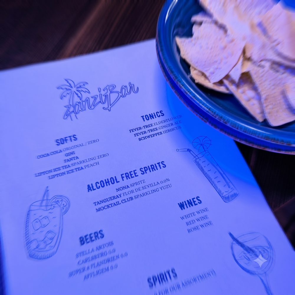 Zanzibar menu