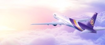 Thai TG banner flight